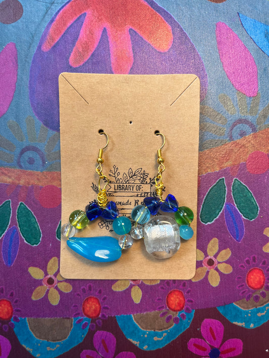 Glass beads earrings